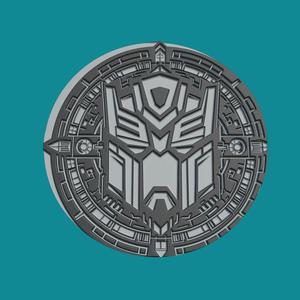Optimus Prime Print Model Optimus Prime Medallion Optimus Prime Wall Decor