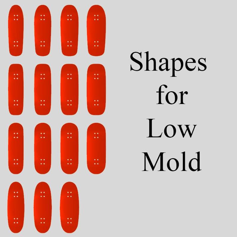 Shapes for Low Fingerboard Mold
