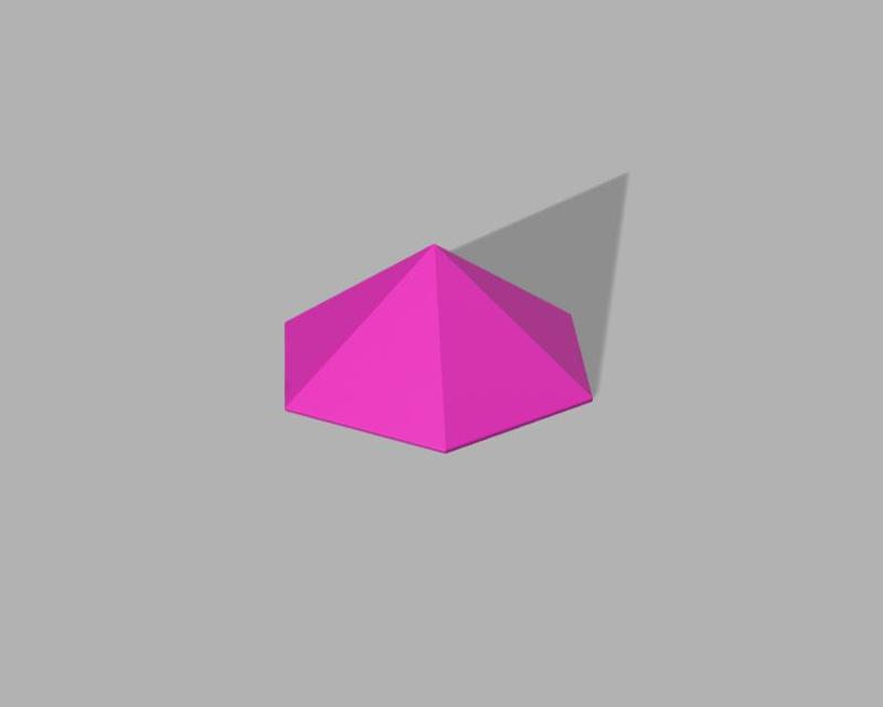 Pyramid for Fingerboard