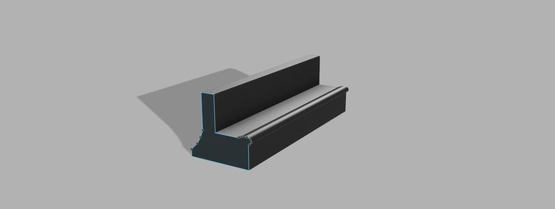 Barrier Bench w/ Pool Coping Fingerboard Obstacle