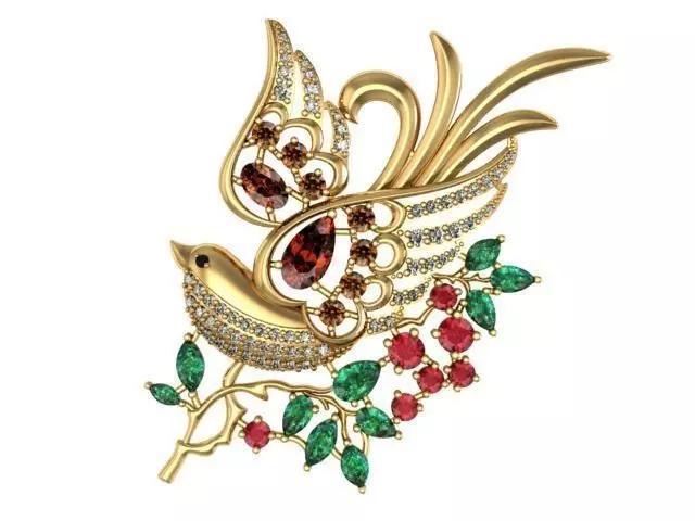 brooch bird