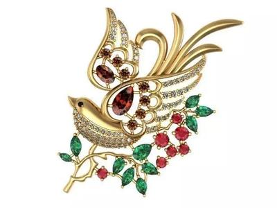 brooch bird