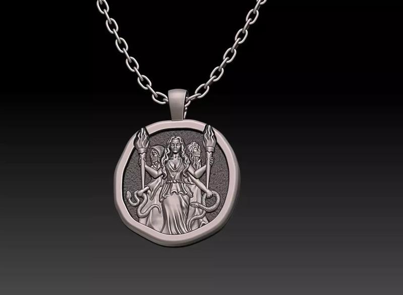 3 witches pendant