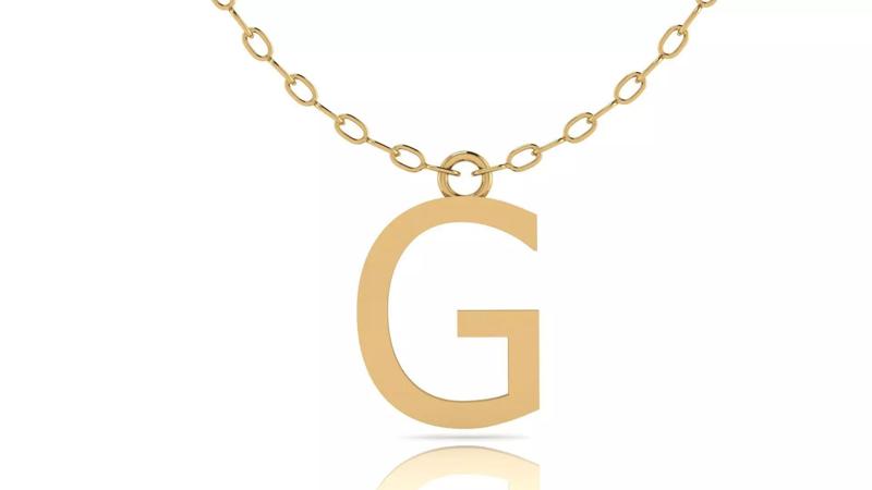 Alphabet Tahoma Letters Pendant  G