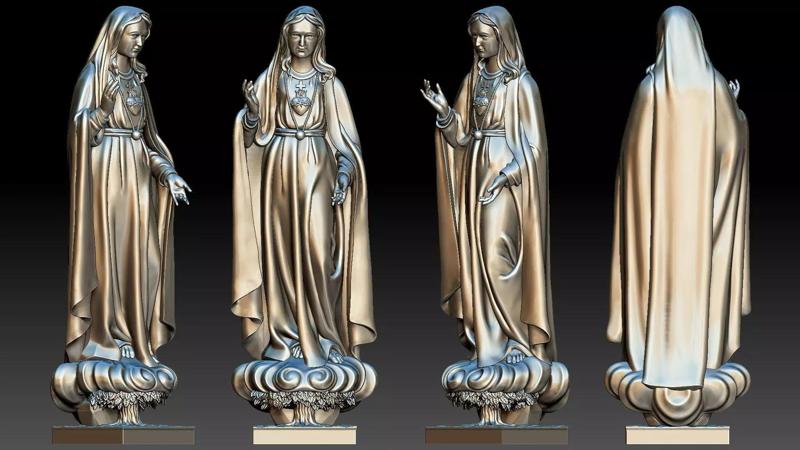 Our Lady of Fatima with holy heart - Virgin Mary