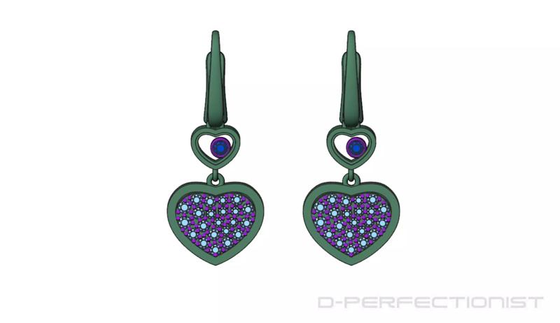 Chopard Happy Heart Diamond Earring