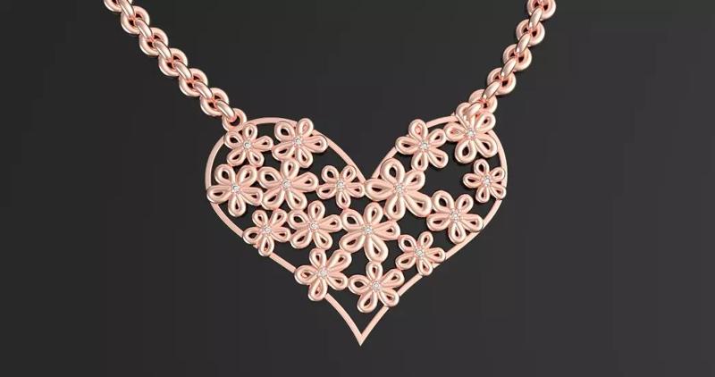 3D print model heart pendant 3D print model ST VALENTINES DAY