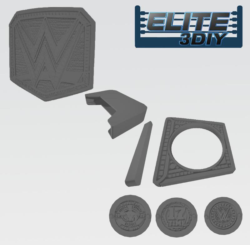 WWE Men's Undisputed Championship 2023 Plates