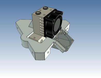 Effector for the E3D Chimera and Cyclops hotends (Updated)