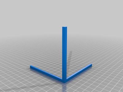Improved printer testpiece for orthogonal axis correction
