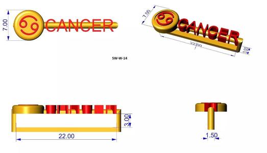 cancer zodiac apple watch charm
