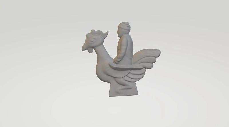 Rooster figurine no