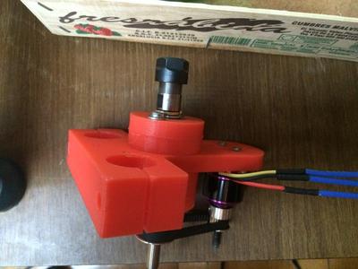Mostly printed CNC custom Spindle mount and bearing-motor holder - INTERNATIONAL EDITION