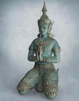 The Angle Thai Siting Hand - Thai Pattern