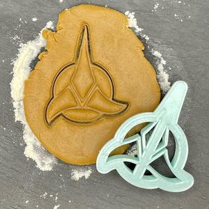 star trek klingon logo cookie cutter clay cutter