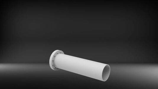 Pipe with one flange