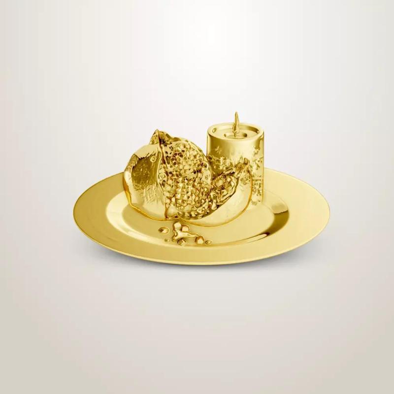 pomegranate pendant pin