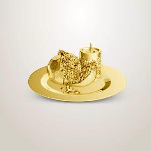 pomegranate pendant pin