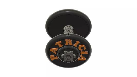 Personalized Dumbbell Keychain Patricia