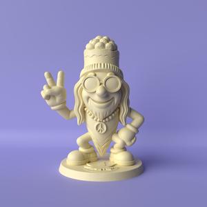 Bluntito – Hippie Weed Mascot Sculpture