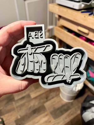 Blunt Hand Vent Clips Freshie Mold - 3D Model Mold Box for Silicone Freshie Moulds