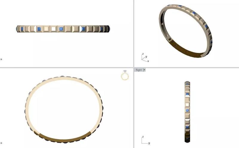 Boucher on Quatre Clou de DIAMOND BANGEL