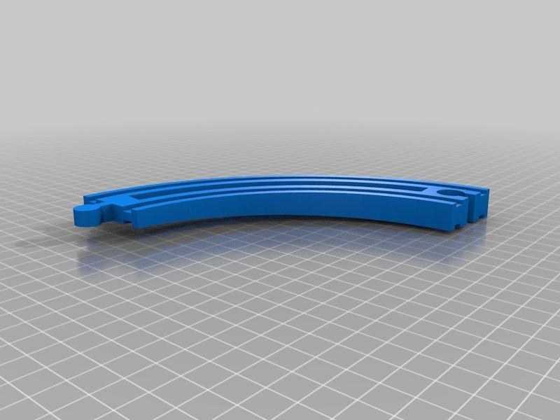 Banked Wooden Train curve