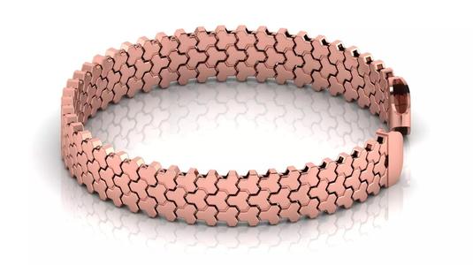 14 mm 3 Row Armor Spiral Full Bracelet ready to print