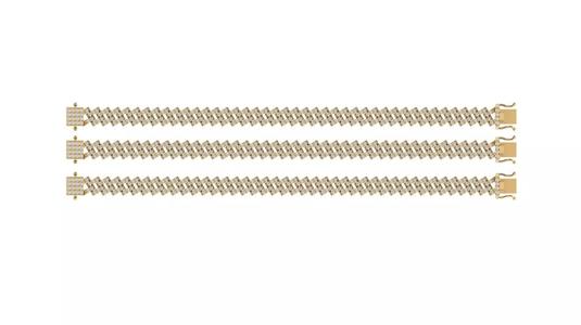 8 MM MIAMI CUBAN LINK CHAIN BRACELET OR NECKLACE