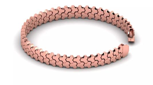 10MM 2 Row Armor Spiral Full Bracelet ready to print