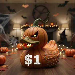 Duck Pumpkin for Halloween
