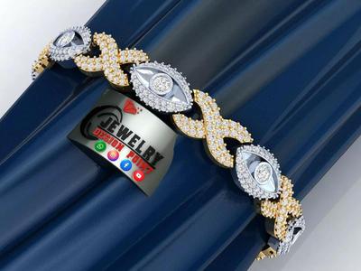 Custom Evil Eye with Infinity Link Bracelet - Devil Eye Bracelet