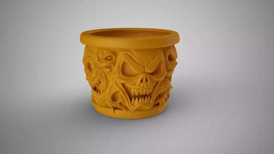 Scary Halloween Planter