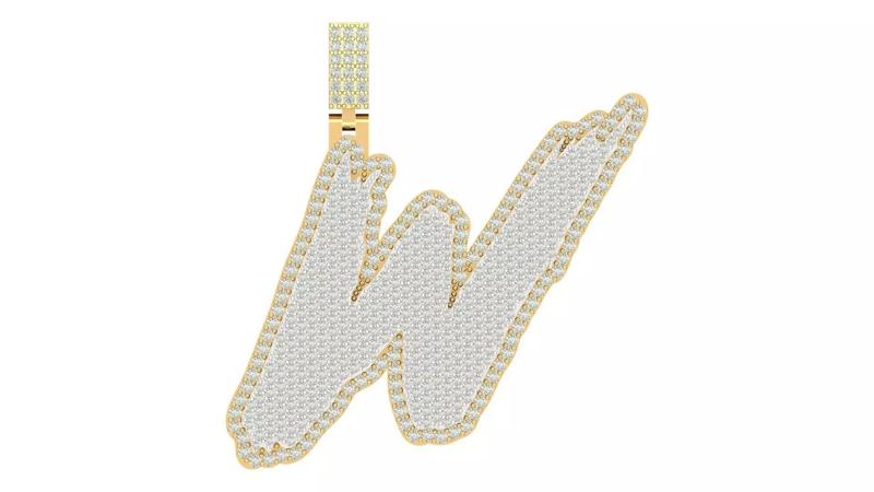 Alphabet Latter hiphop Pendent