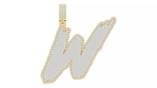 Alphabet Latter hiphop Pendent