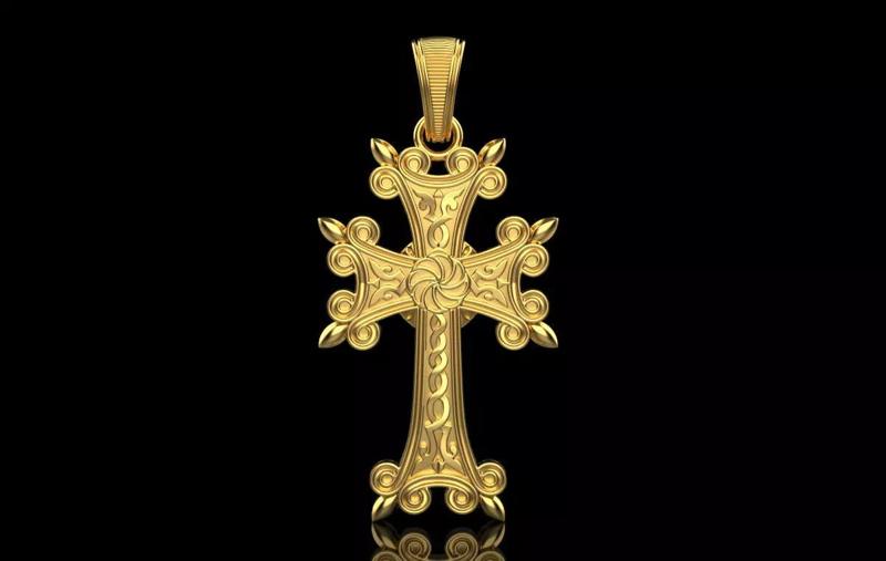 Armenian Cross Pendant 9047