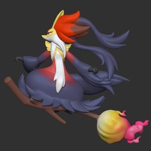 mega delphox pokemon stl