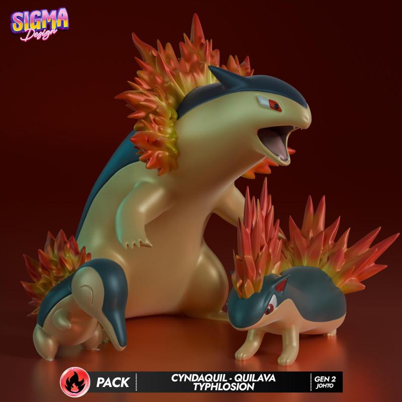 pack - cyndaquil quilava typhlosion
