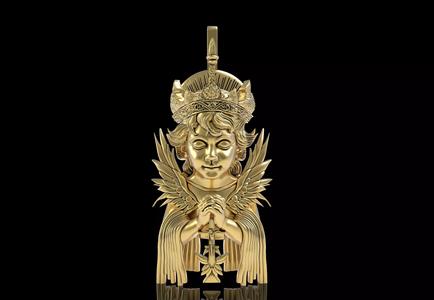 Baby Angel Hip Hop Pendant
