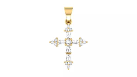 Baguette Cross Pendant