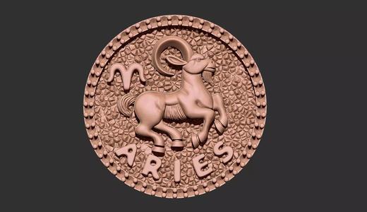 Aries Horoscope Pendant pre supported files are included