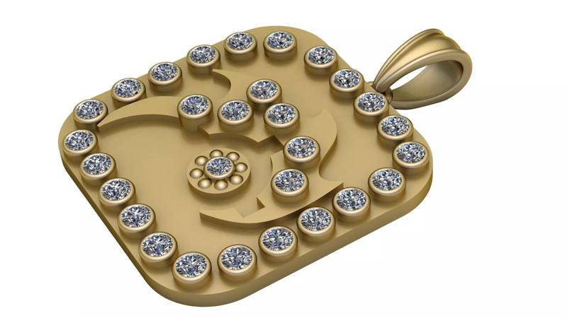 ARITIFICIAL BEATS   PANDANT 3D PRINTABLE MODAL