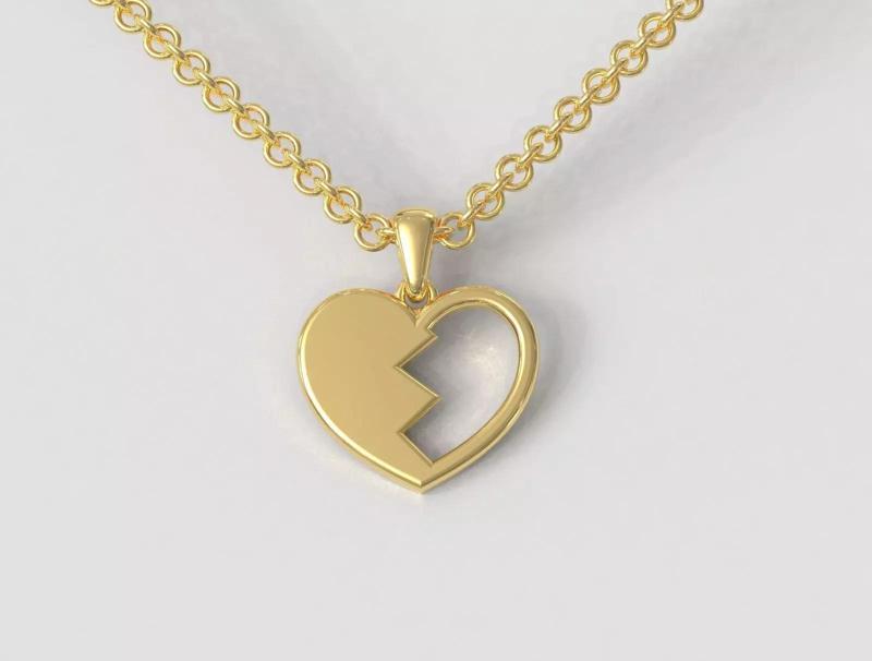 Broken Heart Pendant
