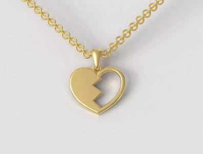 Broken Heart Pendant