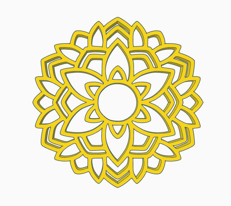 Mandala coaster soap dish wall art