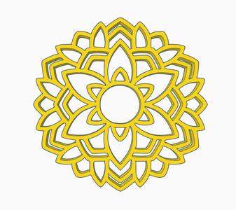 Mandala coaster soap dish wall art