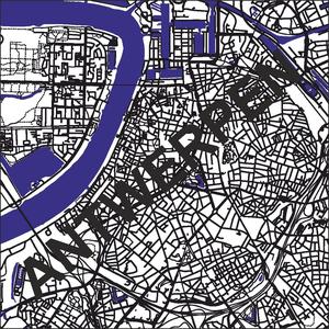 Antwerpen citymap vector Laser engraving