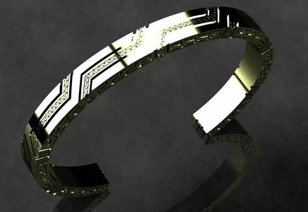 David Yurman Carved Chain Cuff