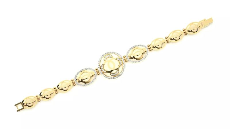 Diamond Bracelet 3D print model