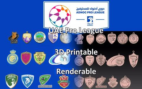 The UAE Pro League all teams printable and renderable